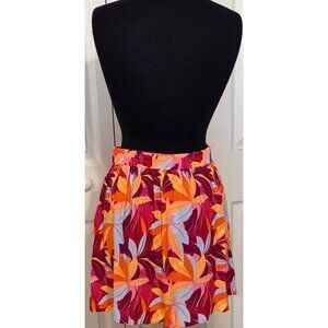 Kohl's Lily Rose Mini Tropical Pattern Colorful Stretchy Skirt Junior's Size M